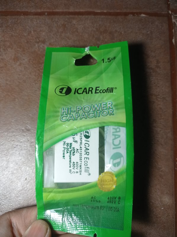 Kapasitor icar kotak 1.5 uf