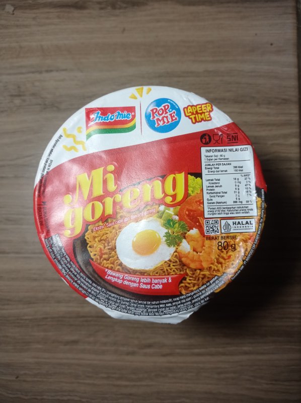 Pop mie goreng bawang goreng